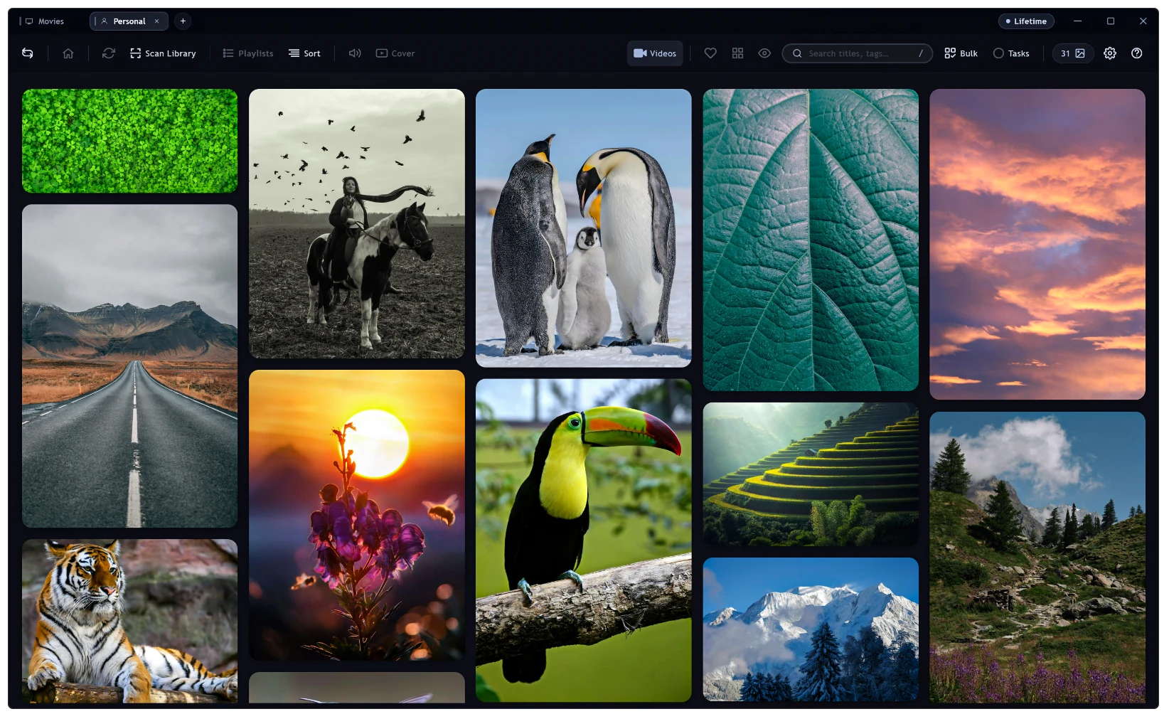 Masonry image gallery